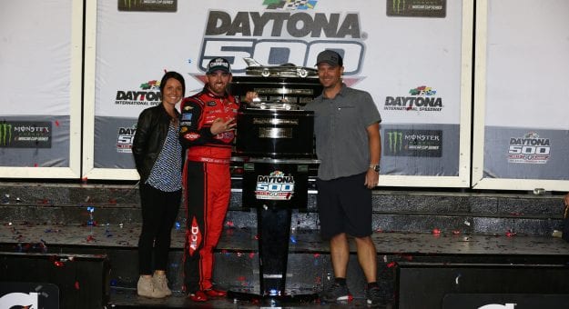during the Monster Energy NASCAR Cup Series 60th Annual Daytona 500 at Daytona International Speedway on February 18, 2018 in Daytona Beach, Florida. | Getty Images