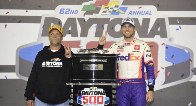 DAYTONA BEACH, FLORIDA - FEBRUARY 17: The NASCAR Foundation - Victory Lane Photos with Donors with Daytona 500 Champion during the NASCAR Cup Series 62nd Annual Daytona 500 at Daytona International Speedway on February 17, 2020 in Daytona Beach, Florida. (Photo by Jared C. Tilton/Getty Images) | Getty Images