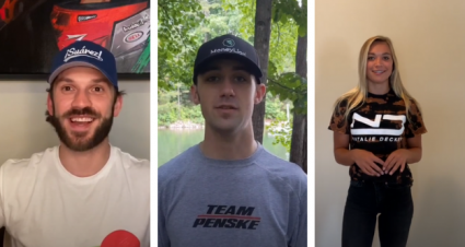 Daniel Suarez Natalie Decker Austin Cindric Speediatrics Fun Day Festival