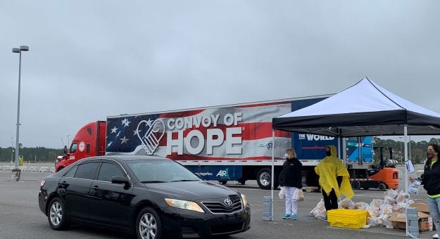 Visit The NASCAR Foundation, Joey Logano Foundation, ONE DAYTONA and Daytona International Speedway Hosted Successful Convoy of Hope Food Distribution page