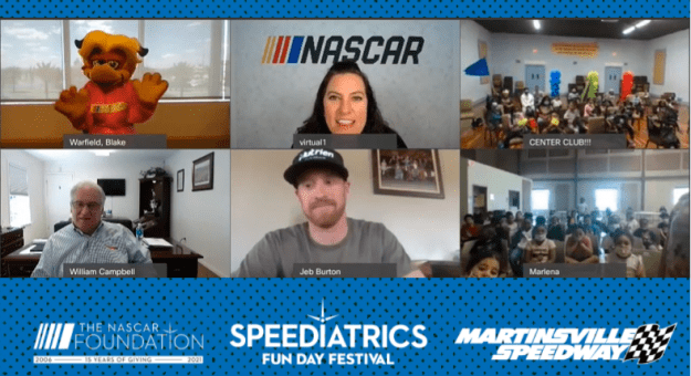 Visit Jeb Burton and Clay Campbell join Speediatrics Fun Day Festival Video Call page