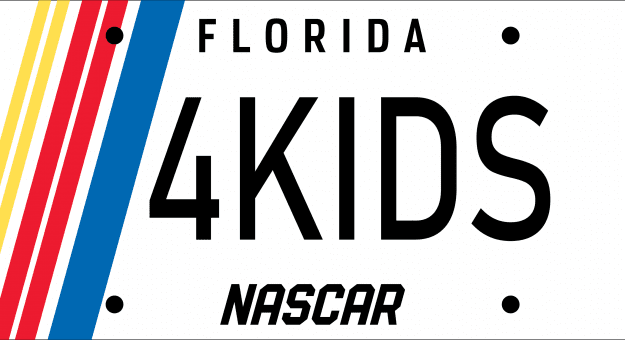 The NASCAR License Plate in Florida benefits The NASCAR Foundation