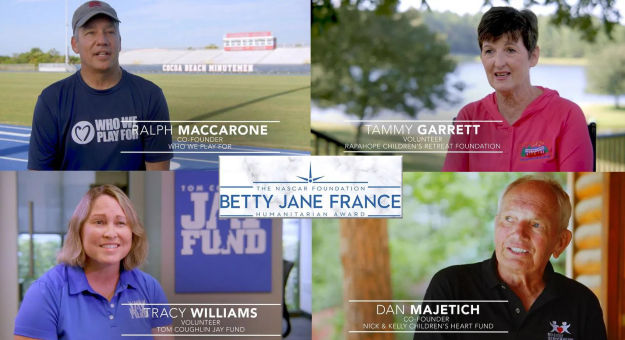 Visit Four Worthy Charities Vie For $100,000 Betty Jane France Humanitarian Award From The NASCAR Foundation page